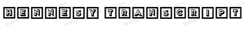 hennesy transcript字体转换